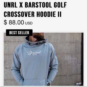 UNRL x barstool golf crossover hoodie